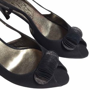 Salvatore Ferragamo Sling Back Peep Toes Heels.